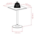 thumbnail image 5 of Mesa de comedor Winsome Obsidian, paquete de 1, color negro, 5 of 5