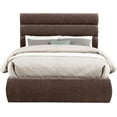 thumbnail image 3 of Meridian Furniture Adam Brown Chenille Fabric Full Bed, 3 of 10
