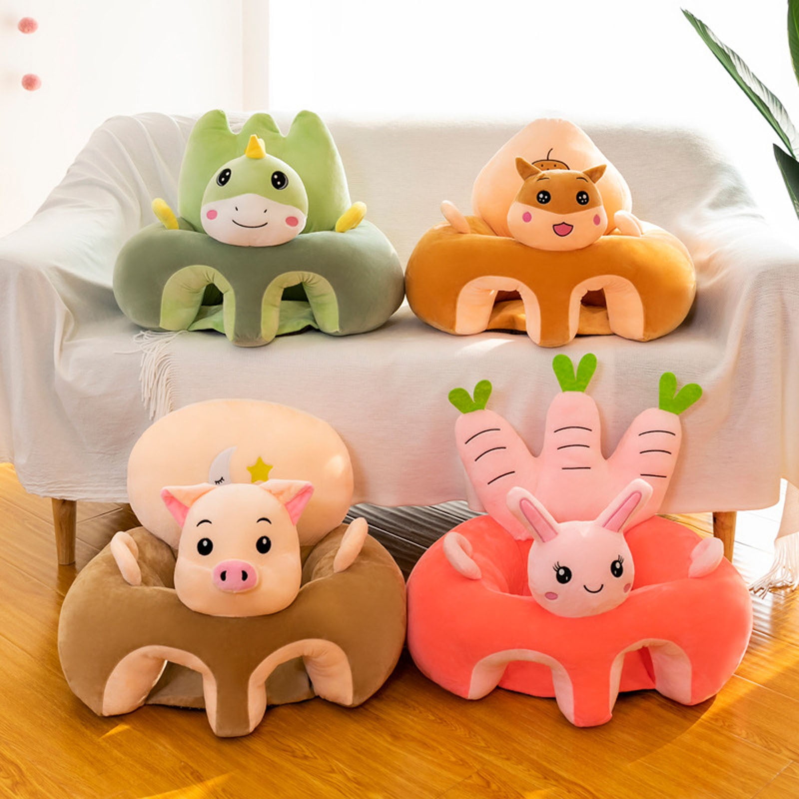 Cute Anial Cartoon Baby Sofa Learning To Sit Seat - Baby Sofa And Baby Seat Price