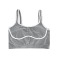 thumbnail image 4 of Wang6 Womens Cropped Ribbed Workout Tank Tops Causal Sleeveless Slim Yoga Tops Summer Spaghetti Strap Running Gym Athletic Short T-Shirts 0520liLight Gray XS, 4 of 4