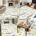 thumbnail image 5 of Rectangle Area Rugs 5 x 7 Ft, Yellow Spring Floral Non-Slip Residential Carpet, Flowers Botanical Elegant Pastoral Indoor Crawling Mats Runner Rugs for Living Room/Dining Room/Bedroom, 5 of 8