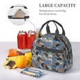 thumbnail image 5 of Naloa Video Game Print Lunch Bag for Women & Men Insulated Lunch Box or Cooler Lunch Tote Bags for Work, Travel, Outdoor, 5 of 5