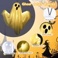 thumbnail image 5 of Qoosea 3 pack Hanging Ghosts Halloween Decor, 20 inch LED Glowing Ghost Halloween Decorations Outdoor Lights for Yard Porch Tree Garden Patio Bedroom Wall Party, Warm White, 5 of 9
