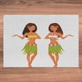 thumbnail image 5 of Ambesonne Aloha Hawaii Jigsaw Puzzle Durable Cardboard, Exotic Floral Costumes, 1000 pcs, Dark Peach White, 5 of 5