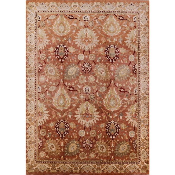 Ahgly Company Machine Washable Indoor Rectangle Industrial Modern Brown Sand Brown Area Rugs, 2' x 4'
