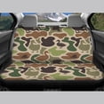 thumbnail image 4 of HUISEFOR 4 Pcs Camo Duck Car Seat Cover Full Set Elastic Polyester Breathable, Soft Easy to Installation, Front and Back Split Bench Protector, Universal Fit for Cars SUV, 4 of 6