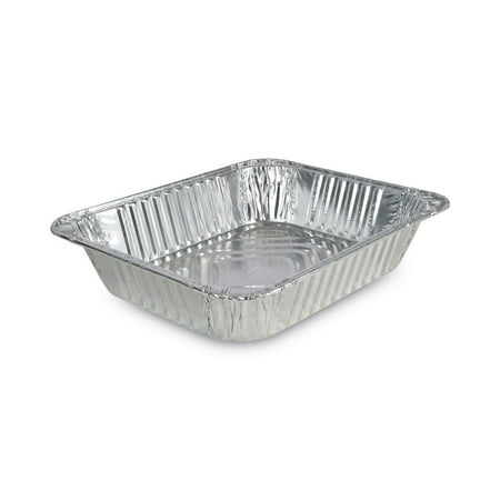 Boardwalk BWKSTEAMHFDP 128 oz. Half-Size Deep Aluminum Steam Table Pans (100/Carton)