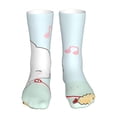 thumbnail image 2 of Lsque Sanrio Print Women's Men's Novelty 16in Crew Socks Cotton Socks Knee High Socks for Walking,Running,Nurses,Pregnancy, 2 of 6