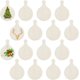 thumbnail image 1 of Tabla de cortar de madera artesanal de 16 piezas con asa, mini tabla de cortar redonda de madera sin tratar, bandeja para servir queso, 1 of 6