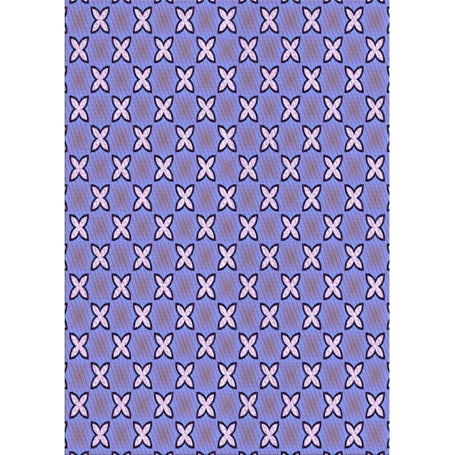 Ahgly Company Tapis de Zone Rectangulaire Transitionnel Bleu Ardoise pour Intérieur, Lavable à la Machine, 2 Pieds x 4 Pieds