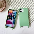 thumbnail image 4 of Silicone iPhone Case with Phone Lanyard, Long Crossbody Strap, Universal Lanyard Neck Strap Protective Case Cover (Mint Green, iPhone 13 Pro Max), 4 of 12
