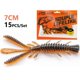 thumbnail image 1 of CHIREN 15Pcs Set 7cm Floating Shrimp Fishing Lures Soft Fishing Bait Artificial Swim Lure - Dark Red, 1 of 5