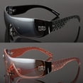 thumbnail image 2 of DG Eyewear Womens Large Oversized Shield Wrap Sunglasses Designer Fashion Shades, 2 of 3
