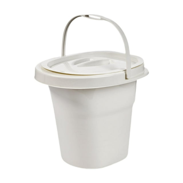 Tachiuwa Piss Bedpan Commode Chair Bucket Practical to Use Solid Pee Bucket Spittoons for White