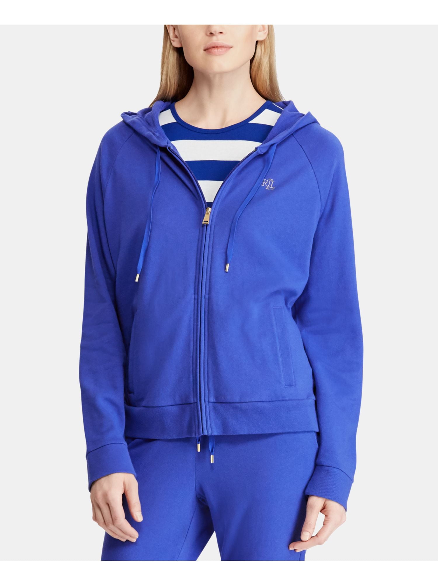 ralph lauren blue hoodie women's
