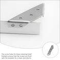 thumbnail image 2 of RUNROTOO 12 Pcs Support Angle Argent pour Fixation Fiable dans les Solutions de Rangement, 2 of 7