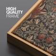 thumbnail image 5 of Large Framed Canvas Print Intricate Floral and Pineapple PatternWall Art Decorative Ready to Hang Painting for Living room Bedroom 60x20 inches Natural Frame, 5 of 7