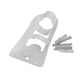 thumbnail image 4 of Base de soporte para asta de bandera, accesorios de hierro con tornillos de montaje, blanco duradero para pared , jardín, Patio, porche Soledad Soporte de bandera, 4 of 10