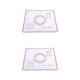 thumbnail image 4 of Alfombrilla rodante Injueey antiadherente de grado alimenticio para amasar masa rojo 26x29cm 2piezas, 4 of 6