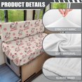 thumbnail image 6 of HELLHERO Christmas Camper Cushion Covers with Santa Snowflake Pattern, Stretch 2 Pack Rv Dinette Covers for Booth Seats, Camper Furniture Protection, 6 of 8