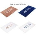 thumbnail image 3 of kurtrusly Wide Application Bathroom Mat Modern For All Spaces Non-Slip Shower Mat Non-skid Bath Mat Bath Rug white and blue 1Set, 3 of 6