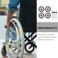 thumbnail image 3 of UPGRATOR Wheelchair Front Wheel Replacement Parts Smooth Rolling ABS 4Set, 3 of 8