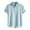 Blue, variant on cfhntfmh Summer Shirts for Men Casual Button up Short Sleeve T Shirts Trendy Stripe Tees Summer Beach Clothes