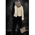 thumbnail image 3 of Women's Apricot Lapel Collar Fleece Open Front Coat, 3 of 14