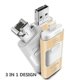 thumbnail image 1 of Regleta de alimentación de 2500W con puertos USB, tomas de extensión, protección contra sobrecarga, enchufe estadounidense de 110-1395V, 1 of 2