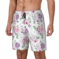 thumbnail image 1 of Balery Rose Flower B Bañador para hombre, shorts de playa de secado rápido con entrepierna y forro de compresión-Large, 1 of 6