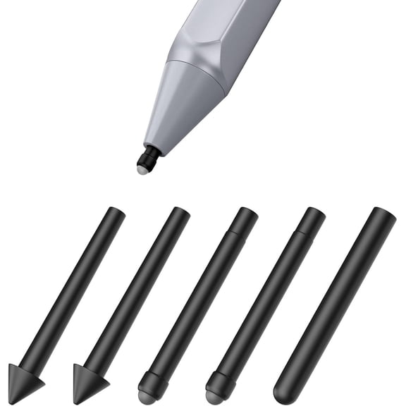 EFFFERTWQL-Pen Tips for Surface Pen (5 Packs, 2xHB/2x2H/H Type), Surface Pen Tip Replacement Kit Compatible with Surface Pro 2017 Pen (Model 1776)/Surface Pro 4 Pen, Original Pen Nibs Refill for Styl