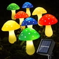 thumbnail image 1 of Lámpara solar con forma de hongo, cadena de hongos de plástico, lámpara LED para modelar hongos, lámpara decorativa para jardín al aire libre, 1 of 5