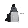 thumbnail image 3 of NOKIO Crossbody Sling Backpack For Sports Recreational Sports Backpack Small Sling Bag With Water Bottle Holder For Woman And Man Fashionable Travel Backpack, 3 of 4