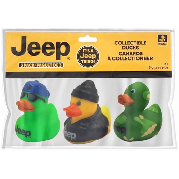 Jeep Series 1 Green, Camo & Black Hoodie Collectible Duck 3-Pack