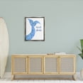 thumbnail image 4 of Stupell Industries Beach Please Blue Mermaid Tail Mandala Pattern Painting Luster Gray Floating Framed Canvas Print Wall Art, Design by Jackie Decker, 4 of 5