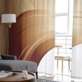 thumbnail image 5 of Chocolate Color Wavy Brown Tulle Curtains for Bedroom Modern Sheer Voile Curtains Home ration Kitchen Window Curtains, 5 of 7