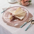 Efavormart 6 Pack - 18" Monstera Leaf Placemat, Metallic Dining Table ...
