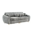 thumbnail image 4 of 84" Grey Corduroy Love Seat For Home - Modern Sectional Couch With Solid Wood Frame, Foam Filled A Cozy Environment Living Room, Comfortable Cushions & Bedroom, 4 of 6