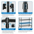 thumbnail image 5 of TINANA Portable Closet, Freestanding Closet Organizer, Clothes Rack with Shelves, Hanging Rods, Storage Organizer, for Cloakroom, Bedroom, 5 of 9