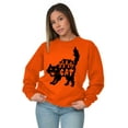 thumbnail image 5 of Vintage Halloween Scaredy Cat Cute Women Plus Size Sweatshirt Brisco Brands 3X, 5 of 6