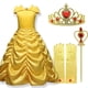 thumbnail image 2 of 2021 Cosplay Belle Princess Dress Vestidos para niñas para La Bella y la Bestia Ropa de fiesta para niños Corona de palo mágico Disfraz para niños, 2 of 5