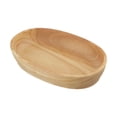 thumbnail image 2 of Mosiee Oval Wooden Tray Dinner Plates Tableware Bowl For Dishes Snacks Dried Fruits Dinner Parties Exquisite Craftsmanship, 2 of 9
