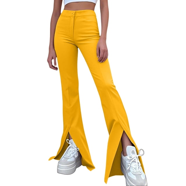 Jean Cargo Décontracté pour Femme à Taille Mi-Haute, Extensible, Jambe Grand, en Denim, avec Poches