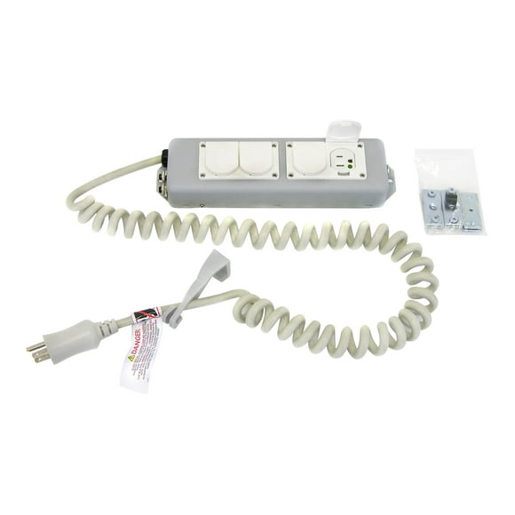 Ergotron Multiprise de Qualité Médicale - Multiprise - Connecteurs de Sortie : Cordon de 4 - 8 Pieds