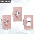 thumbnail image 2 of Light Switch Cover Switch Plate Outlet Cover Plug Cover for Electrical Unused Outlet Cover Heart-shaped with Word Love, 2 of 6