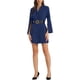 thumbnail image 1 of INSPIRE CHIC Vestidos de Trabajo para Mujeres con Abertura en las Mangas, Vestido Blazer Doble Abotonado con Cinturón XS Azul Oscuro, 1 of 5
