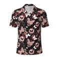 thumbnail image 2 of Daiia Butterflies1 Pattern Men’s Polo Shirts,Solid Deck Shirt,Classic Fit, Breathable Cotton Polo for Casual and Sport Wear-Small, 2 of 9