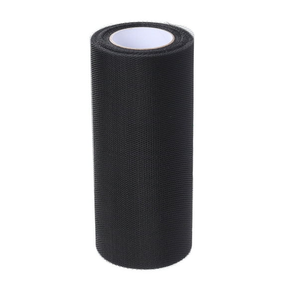 15cm x 25 Yards Wedding Tulle Roll Spool Tutu Skirt Fabric Wedding Party Gift Bow Craft (Black)
