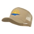 thumbnail image 2 of Sunrise Embroidered Mesh Back Cap - Khaki OSFM, 2 of 5