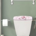 thumbnail image 2 of ZIATUBLE Christmas Trees Toilet Tank Lid Covers Snowman Toilet Water Tank Cover with Elastic Edges Toilet Mat Protective Cover 2 Pcs Standard Toilet Tank Cover for Bathroom Xmas Decor, 2 of 5
